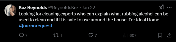 Journo Request Sample