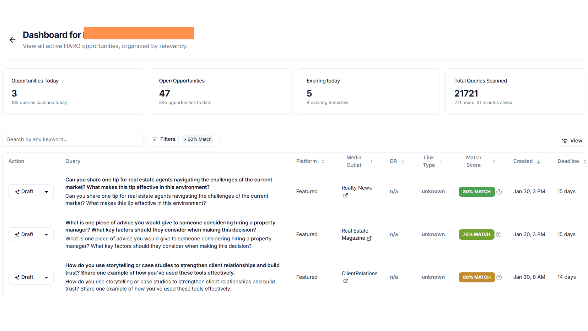 PressPulse Dashboard 1
