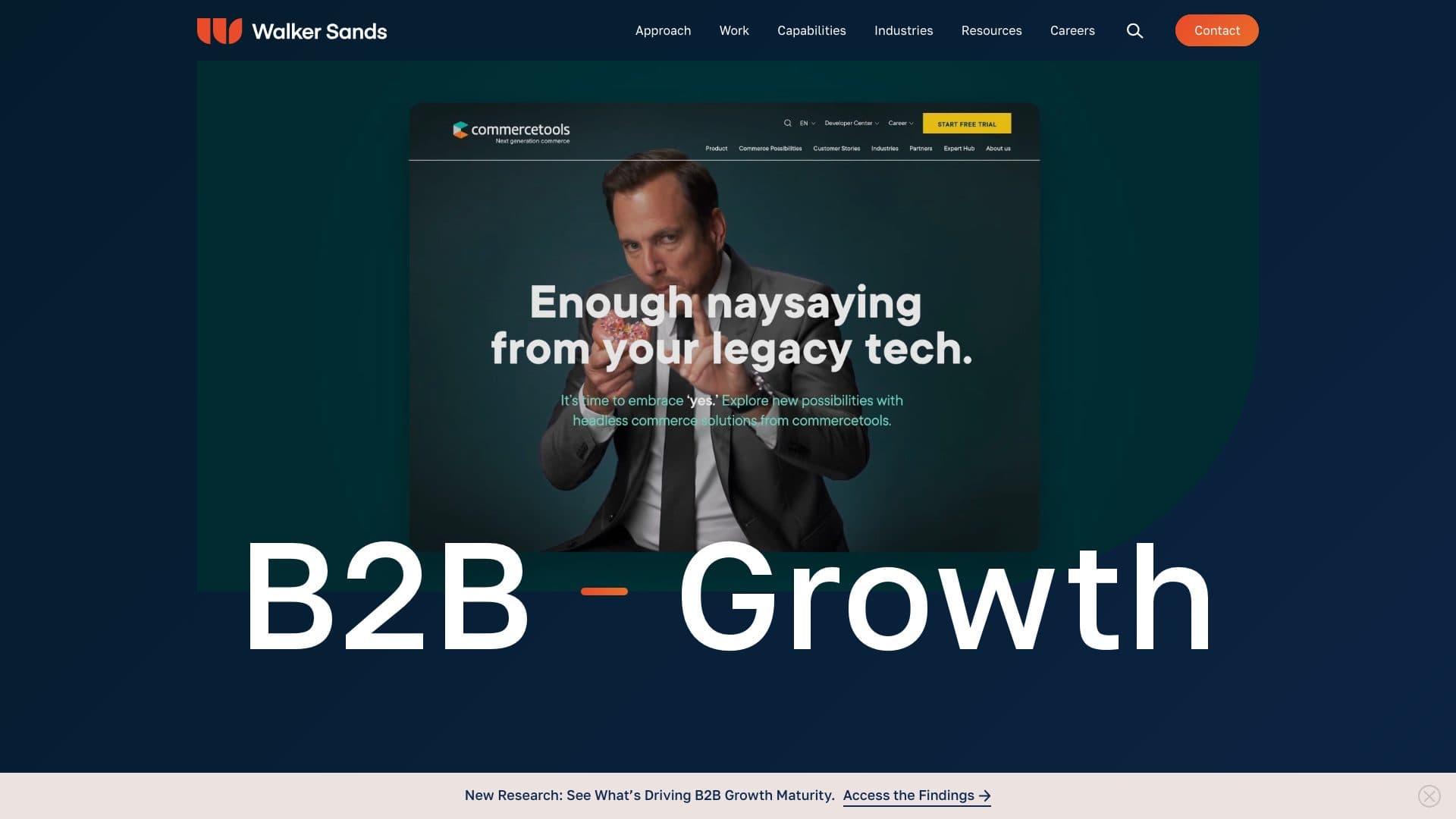 Walker Sands homepage