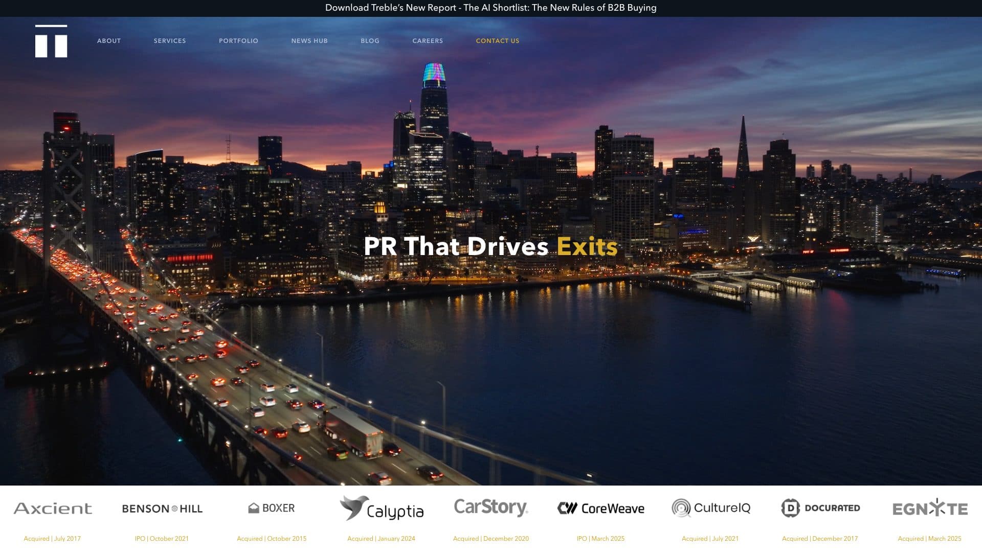 Treble homepage