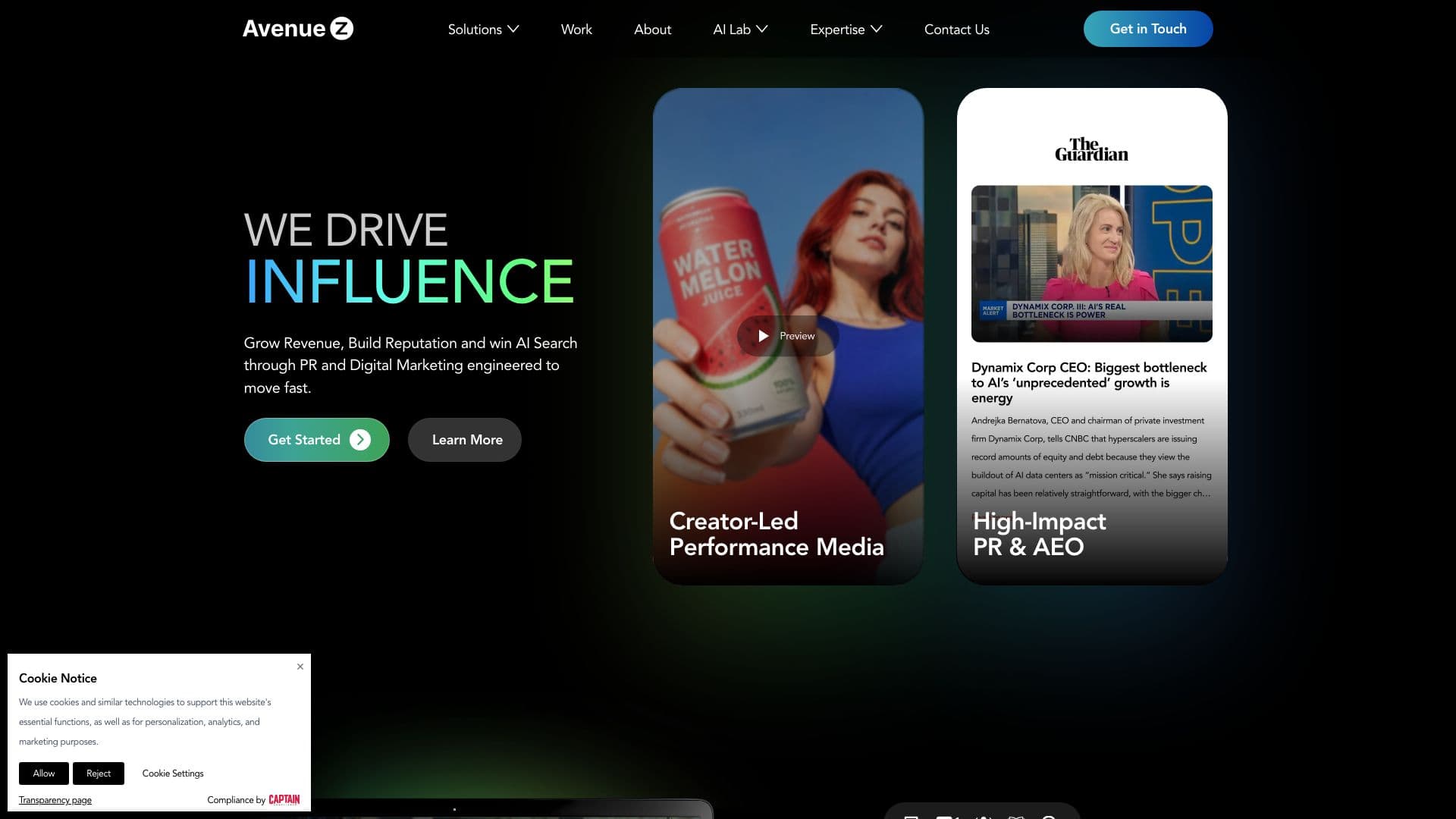 Avenue Z homepage